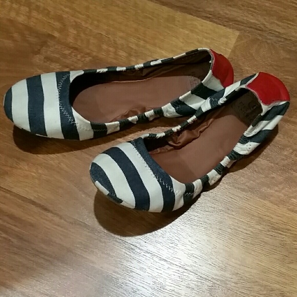 Lucky Brand Shoes - Lucky Brand denim stripped shoes